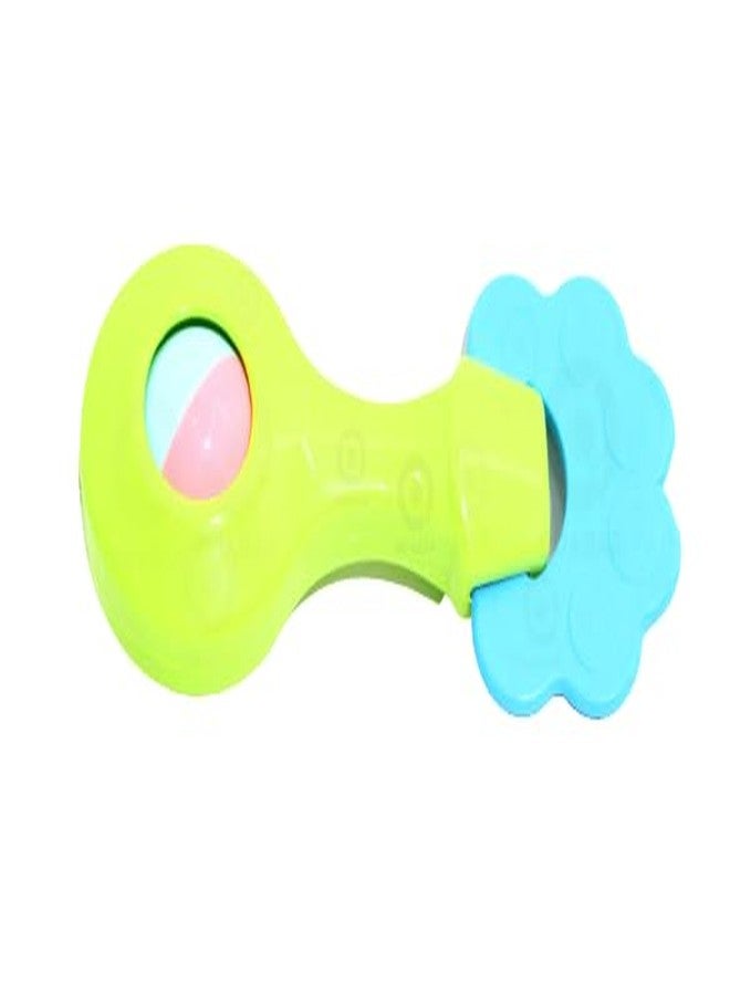 Quasar 3 in 1 Colorful Rattle Smoothing Plastic Non-Toxic Rings Babies 6months+ Children Toy and Infant Products Born Baby First Toys - Image 3
